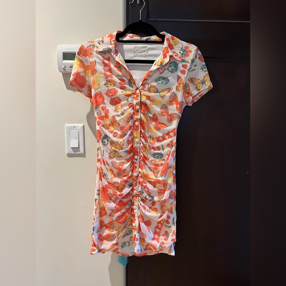 Urban Outfitters Riko Bodycon Shirt Dress